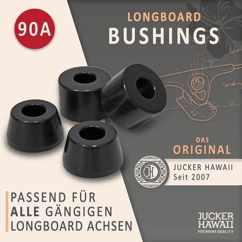 JUCKER HAWAII Longboard BUSHINGS 90A zwart - voor alle trucks